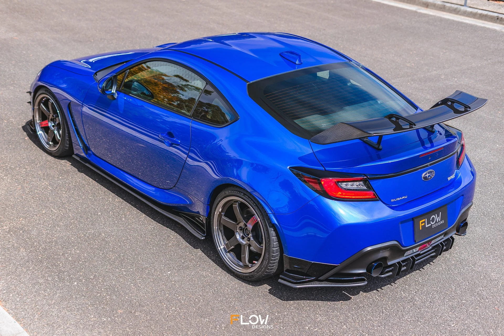 Flow Designs Rear Spats for 2022+ Subaru BRZ ZD8 STi - TEXTURED [Pair] - Image 8