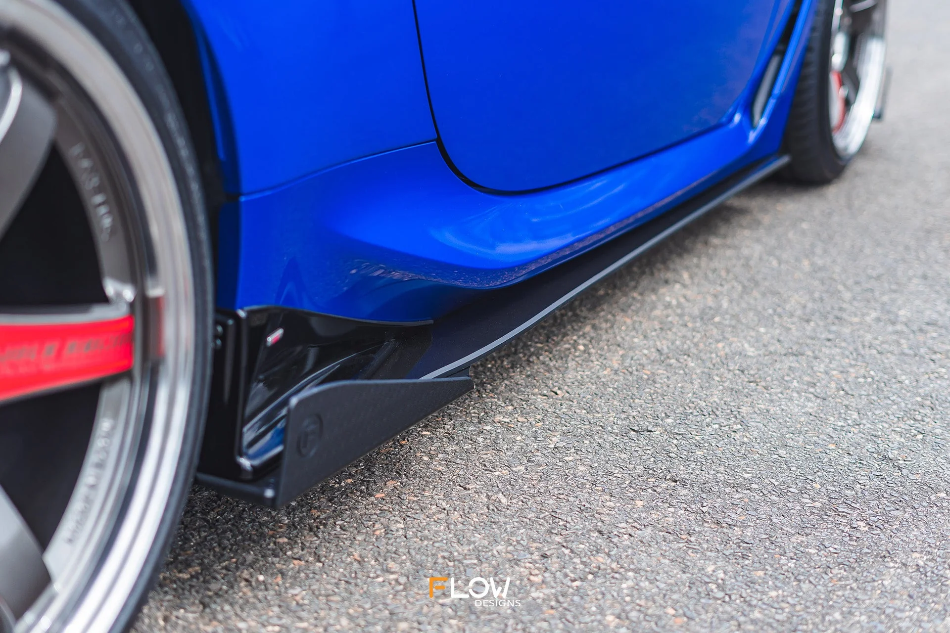 Flow Designs Side Skirt Splitters for 2022+ Subaru BRZ ZD8 STi - Gloss [Pair] - Image 6