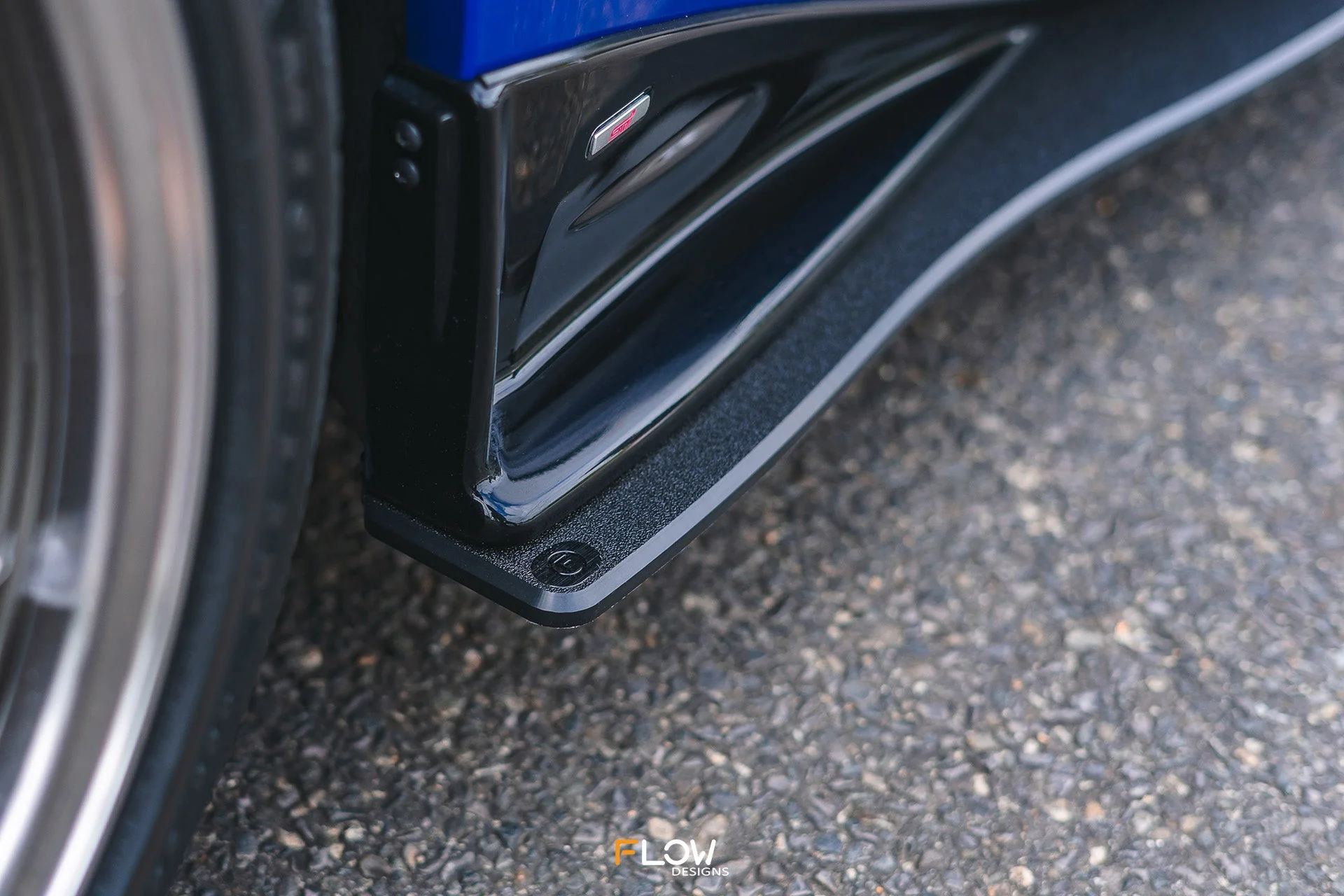 Flow Designs Side Skirt Splitters for 2022+ Subaru BRZ ZD8 STi - Textured [Pair] - Image 2