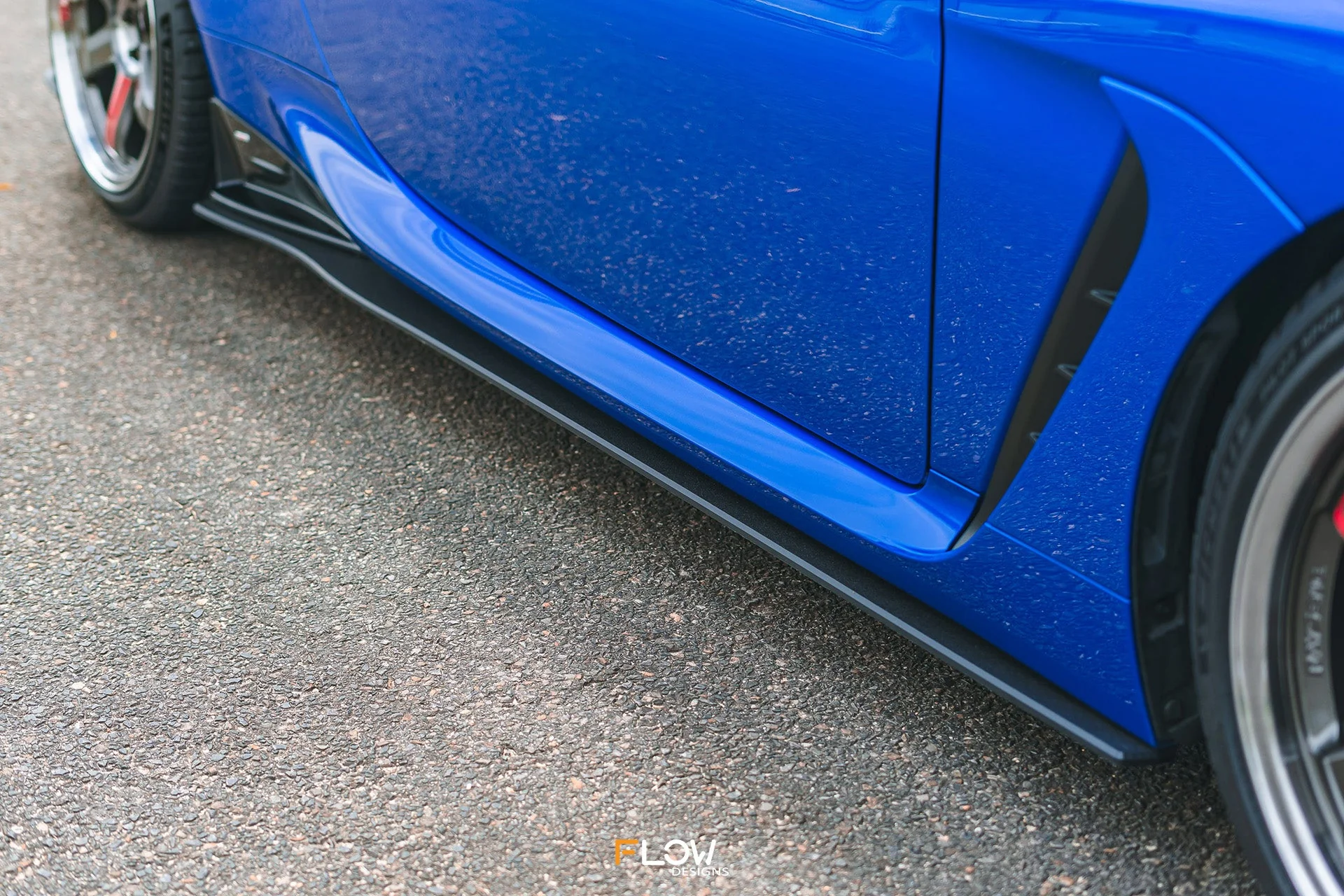 Flow Designs Side Skirt Splitters for 2022+ Subaru BRZ ZD8 STi - Textured [Pair] - Image 4